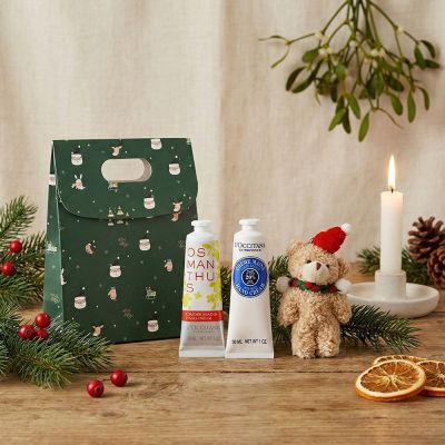L OCCITANE 歐舒丹 經典護手霜30MLX2禮袋組-聖誕交換禮物-多款任選