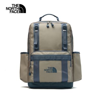 【The North Face 官方旗艦】北面男女款灰色DWR防潑水大容量休閒後背包｜8BK4L45 筆電包/登山包