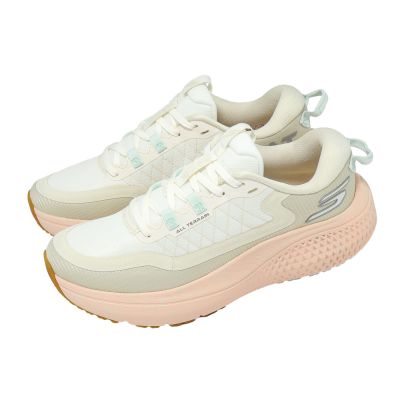 Skechers 慢跑鞋 Go Run Supersonic Max A/T 女鞋 米 粉紅 厚底 緩衝 全地形 172087NTPK