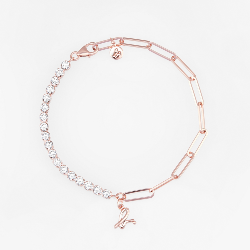 agnes b. bijoux 女款Silver Lining系列純銀手鍊(多色) | 飾品