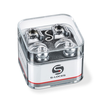 Schaller S-Locks 消光銀色 (一組) 吉他 貝斯 專用 安全 背帶扣