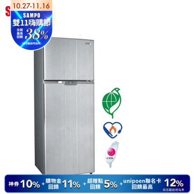 SAMPO聲寶 460L 1級變頻2門電冰箱 SR-B46D(G6) 星辰灰 含基本安裝+舊機回收
