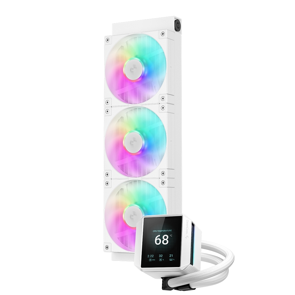 DeepCool 九州風神MYSTIQUE 360 WH ARGB CPU一體式360水冷散熱器(白色