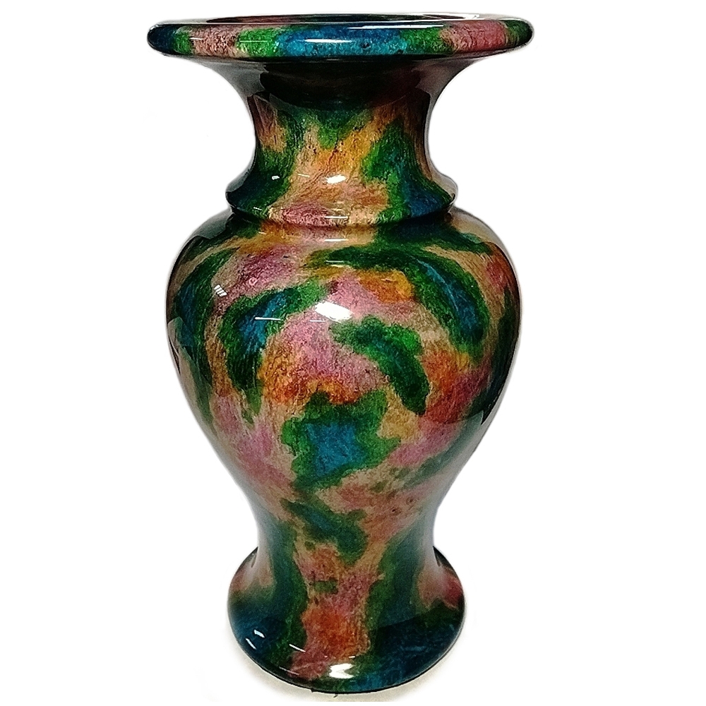 紅運當家七彩玉平安富貴聚寶盆寶瓶花瓶風水大擺件(高33公分) | 其他