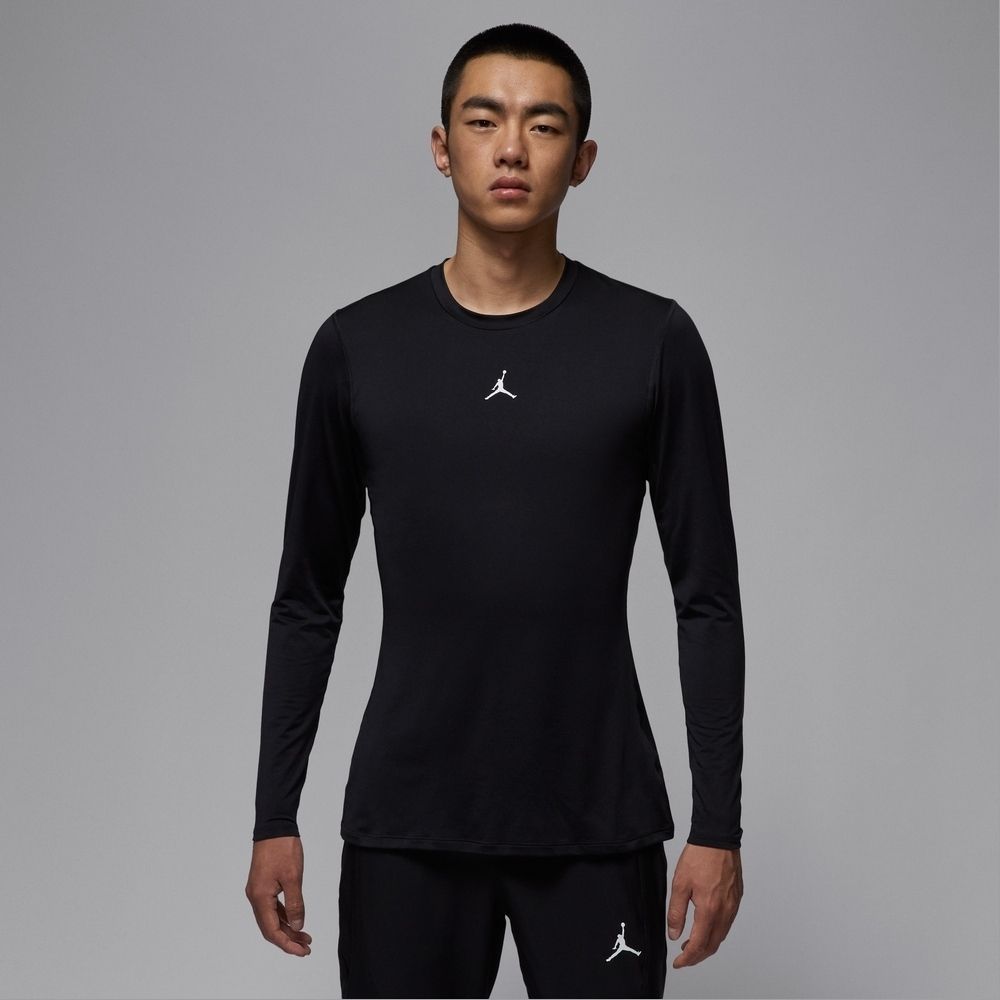 NIKE AS M J DF SPRT LS BASELAYER 男 長袖上衣 運動上衣 黑-HQ8684010