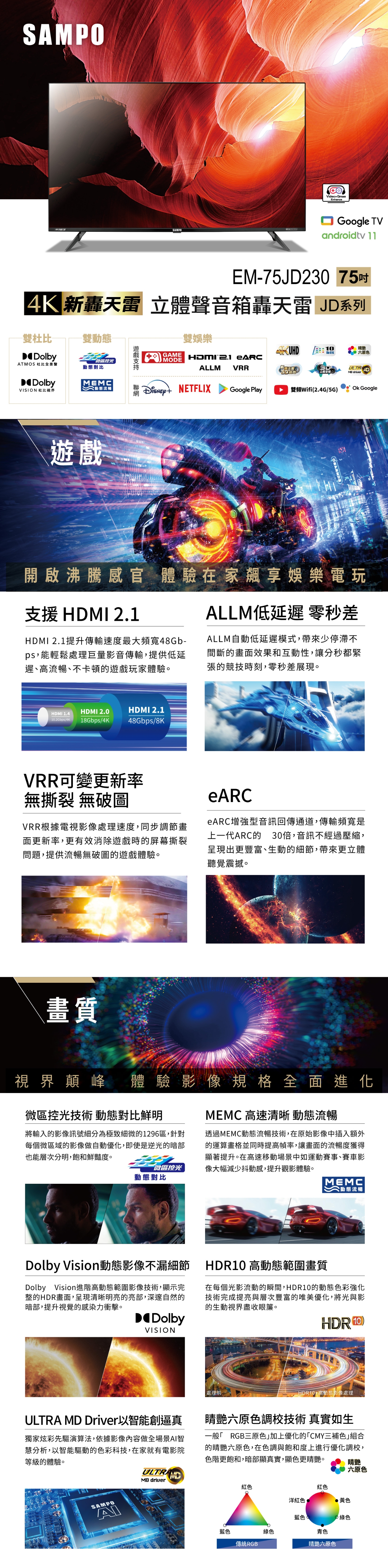 SAMPO聲寶 EM-75JD230 - 詳情1