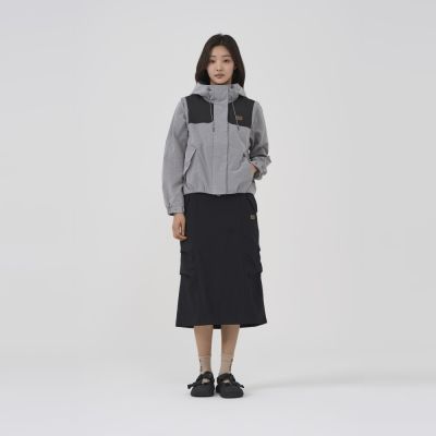 BBC EARTH 女 W COLOR BLOCK CONVERTIBLE JACKET 兩穿休閒外套 灰色 BE51JA01W130