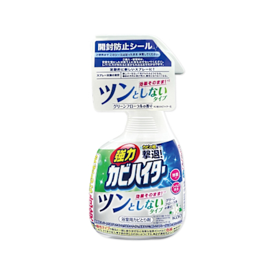 日本KAO花王-免刷洗強力除黴浴室泡沫清潔噴霧360ml/瓶-溫和花香(廁所淋浴間消臭,衛浴磁磚凹縫濃密除垢,蓮蓬頭軟管膠條防黴斑)