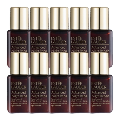 EsteeLauder雅詩蘭黛 Estee Lauder 雅詩蘭黛 (小棕瓶)特潤超導全方位修護露 7ml 十入組 (70ml) 台灣專櫃貨