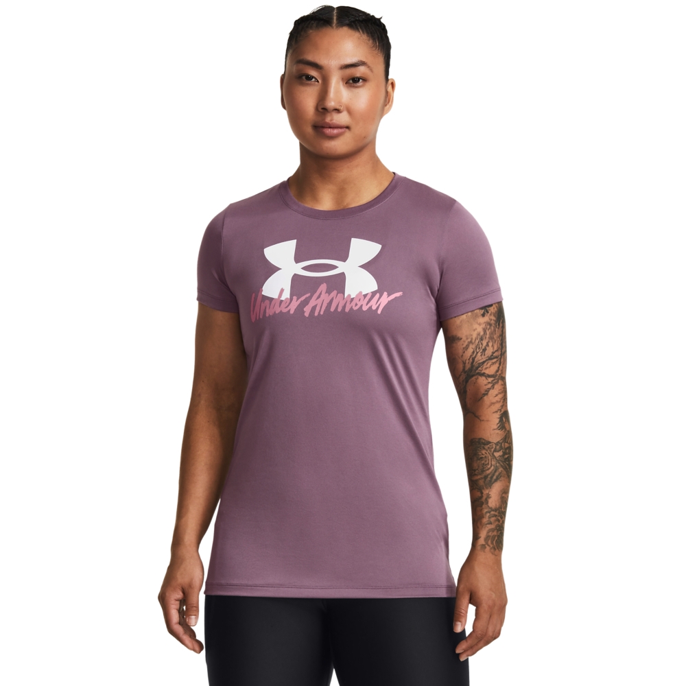 【UNDER ARMOUR】UA 女 Tech Graphic短T-Shirt-1379488-500