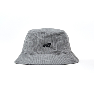 New Balance Hat  灰色 刺繡LOGO 燈芯絨 帽子 漁夫帽 LAH43006SLA