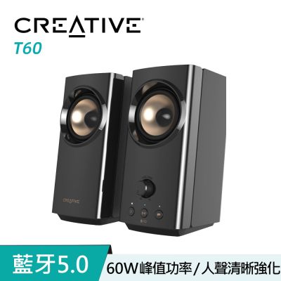 Creative T60 二件式 Type-C 藍芽 5.0 喇叭