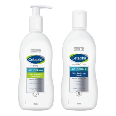 Cetaphil舒特膚 AD益膚康修護超值組
