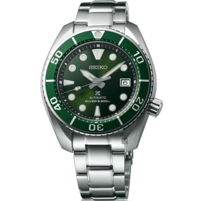 SEIKO 精工 PROSPEX 200米潛水機械錶 開學購物季 送禮首選-綠水鬼/45mm (SPB103J1) SK045
