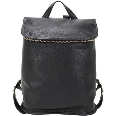 LONGCHAMP Le Foulonne 荔紋牛皮後背包(黑色)