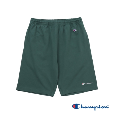 Champion 官方直營-BASIC刺繡純棉短褲-男(綠色)