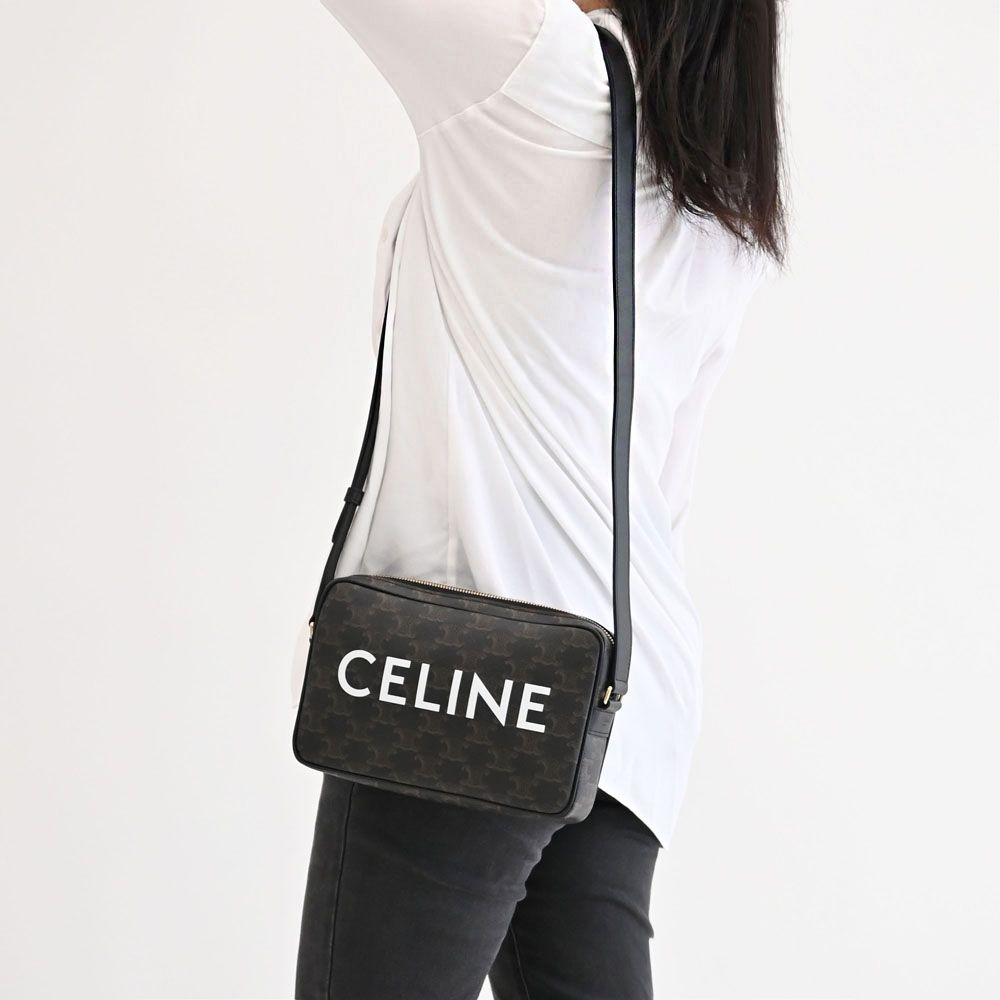 celine 經典相機包 CELINE 思琳 凱旋門平滑小牛皮肩揹迷你型相機袋 一個 - 全聯全電商