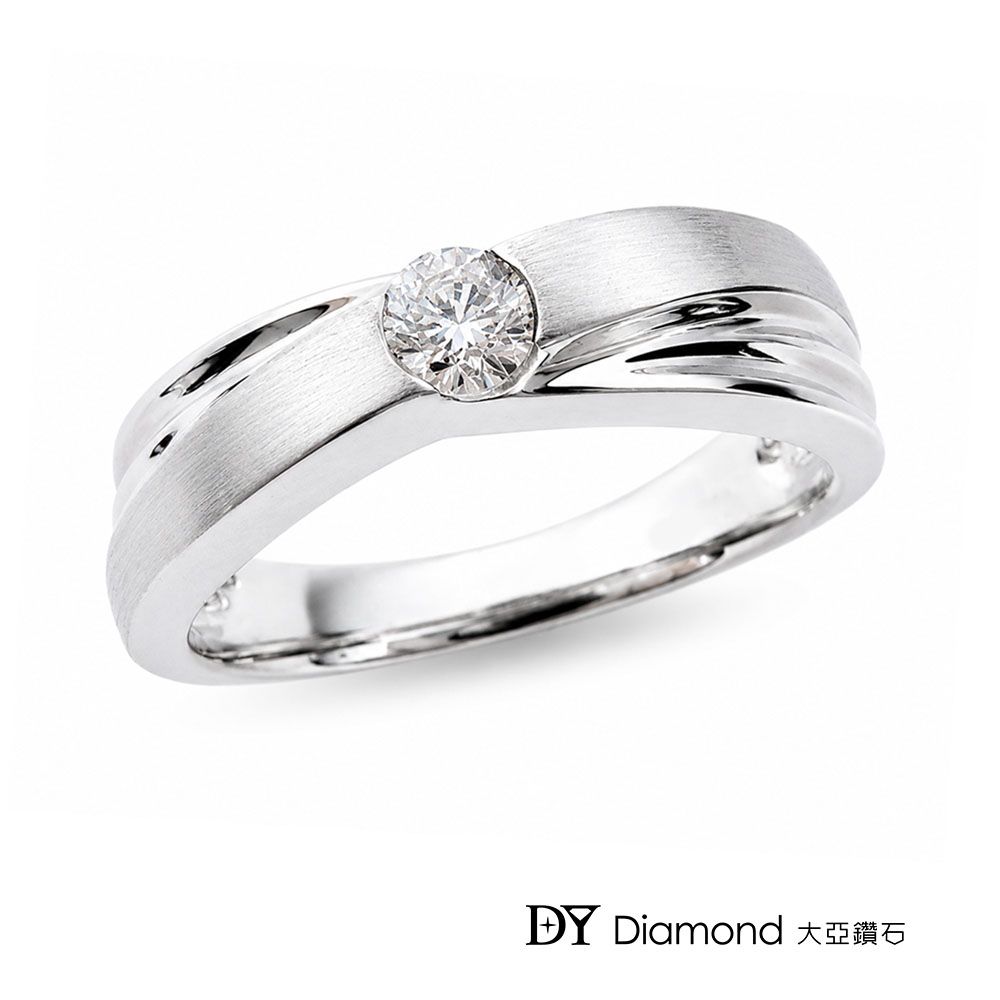 DY Diamond 大亞鑽石 18K金 0.10克拉 經典時尚男戒