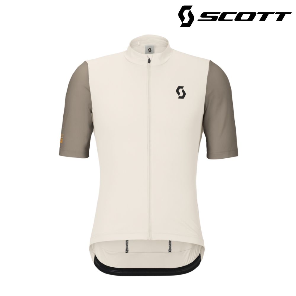 SCOTT Endurance 男性短袖車衣｜棉白-拿鐵棕 (S-XXL) 自行車衣 單車上衣