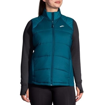 BROOKS 女 Shield Hybrid 保暖背心3.0 海洋藍/摩洛哥藍(221695449)