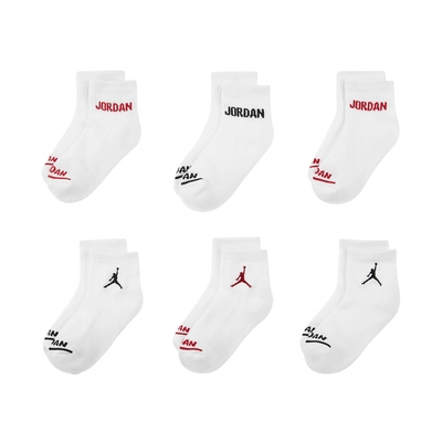 Nike 短襪 Jordan Cushioned Ankle Socks 大童 女款 休閒襪 厚底 毛巾布 襪子 JD2033028GS-003