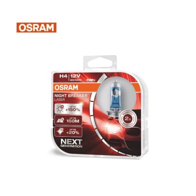 OSRAM 歐司朗 耐鐳射 H4 加亮150%汽車燈泡(公司貨)