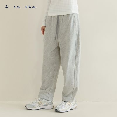 a la sha 探頭miao棉長褲
