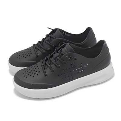 Crocs 休閒鞋 Inmotion Pacer W 女鞋 舒樂繫帶鞋 黑 大氣灰 厚底 洞洞鞋 卡駱馳 2108320OC