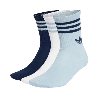 【Adidas 愛迪達】 3S CREW S 3P  運動長襪 三雙入 男女 - KT1694