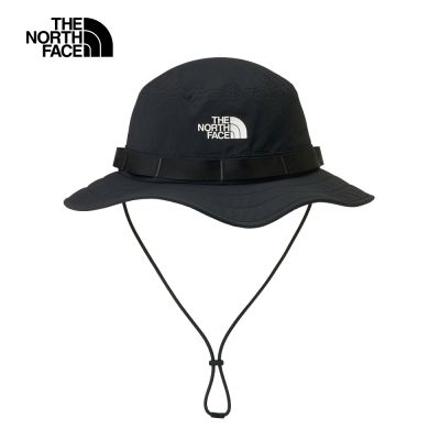 【The North Face 官方旗艦】北面男女款黑色DWR防潑水透氣漁夫帽｜8JGKJK3