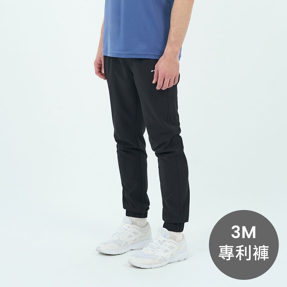 GIORDANO 男裝涼感四面彈力束口休閒褲【雙色任選】 (09 標誌黑)