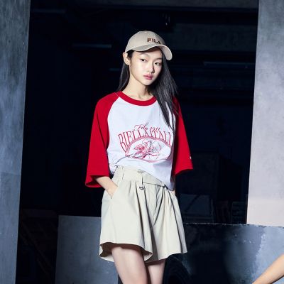 FILA 女短袖圓領T恤-粉色 5TEA-1469-PK