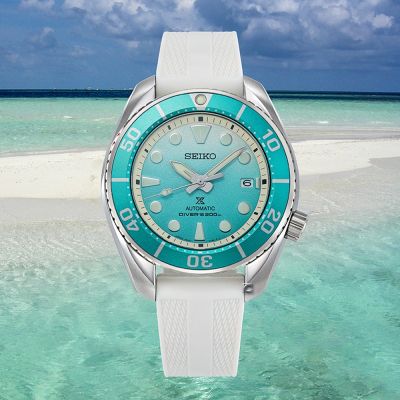 SEIKO 精工 Prospex 亞洲限定款馬爾地夫沙洲潛水機械錶-45mm SK040 6R35-03M0G.SPB539J1