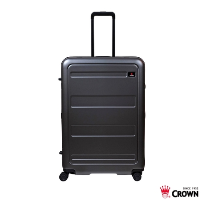 CROWN 皇冠 26吋 雙層防盜拉鍊箱 行李箱 旅行箱
