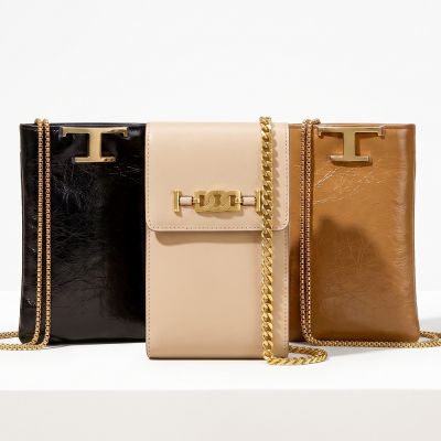 TOD S Kate / Timeless 小牛皮斜背卡夾/手機包-多款可選