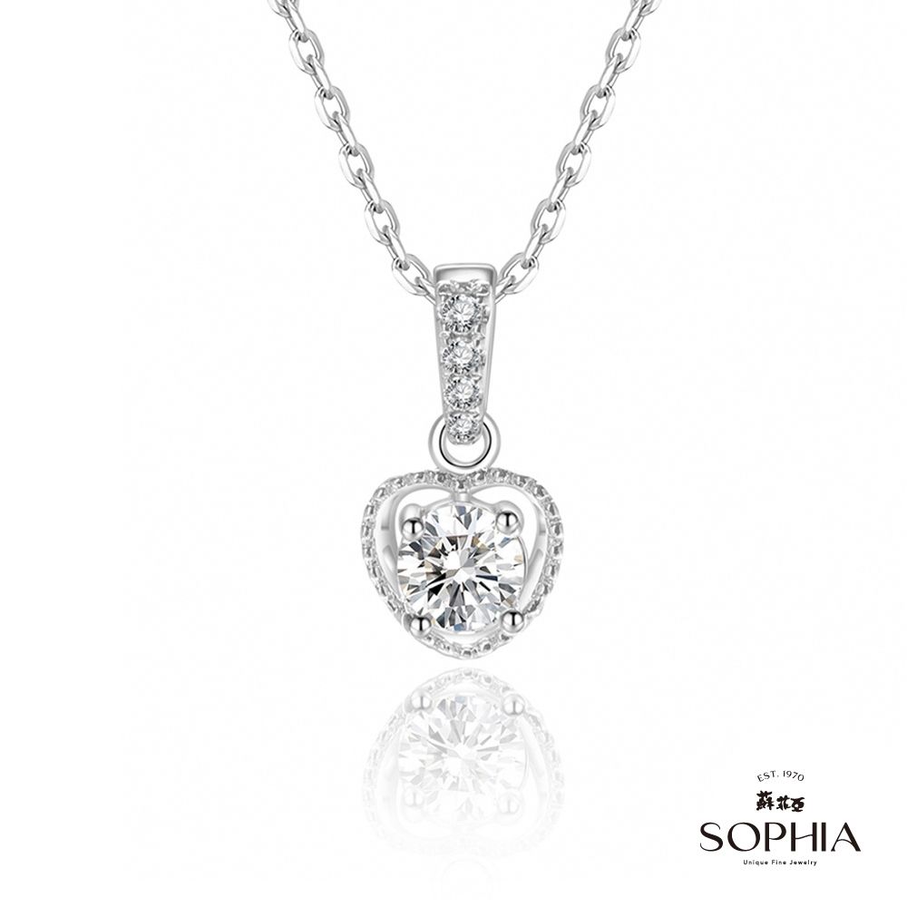 SOPHIA 蘇菲亞珠寶 - 無限的愛 30分 F/VS2 18K金 鑽石項墜