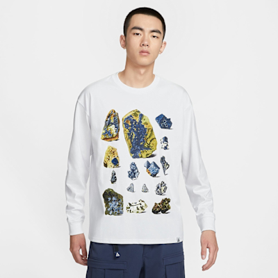NIKE 長袖上衣 男款 運動 AS M NRG ACG TEE LS OC MINERAL 米白 FZ6701-121