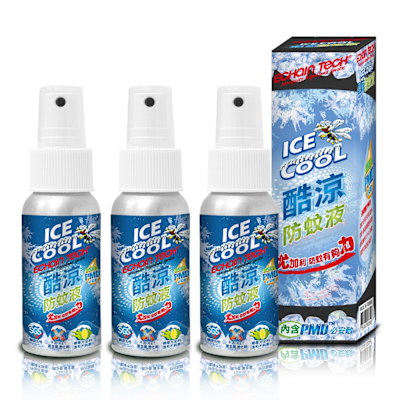 ECHAIN TECH ★超值 買3贈2★ 熊掌防蚊液 酷涼型 60ml 3入組 (PMD配方)