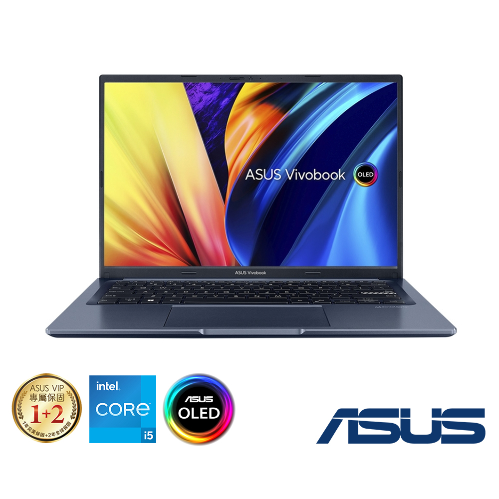 ASUS X1403ZA 14吋2.8K筆電(i5-12500H/8G/512G/Vivobook 14X OLED/午夜