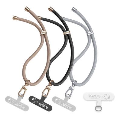 史努比 立體質感金屬 手機夾片掛繩組-手提款20cm (SNOOPY正版授權)