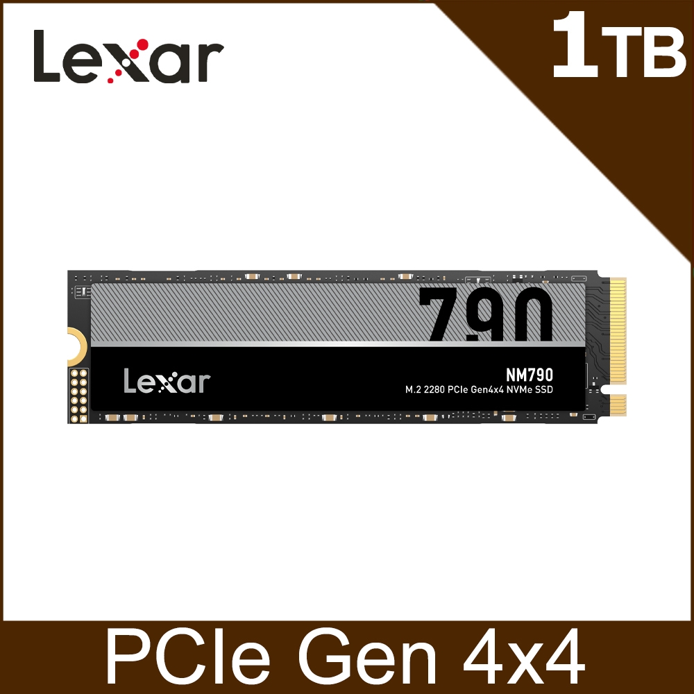 Lexar 雷克沙NM790 M.2 2280 PCIe Gen4x4 NVMe 1TB 固態硬碟| 其他品牌