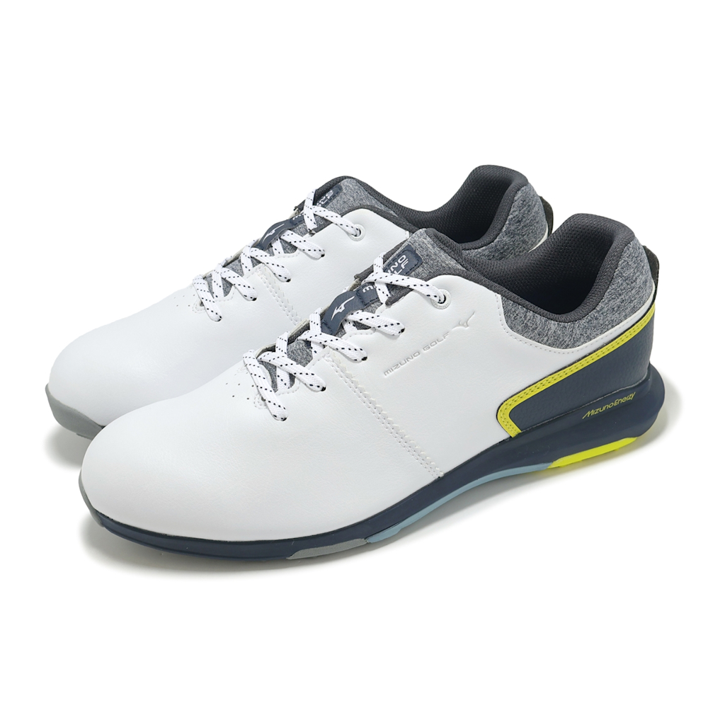 Mizuno 高爾夫球鞋 Nexlite Enerzy 4E 男鞋 寬楦 白 灰 輕量 緩衝 運動鞋 美津濃 51GQ2440-35