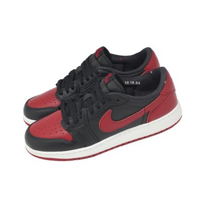 Nike 休閒鞋 Air Jordan 1 Retro Low OG GS 大童 黑紅 IW6277-001