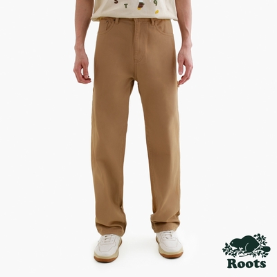 Roots男裝- Mid-waist Relaxed Fit Carpenter 牛仔褲-棕色