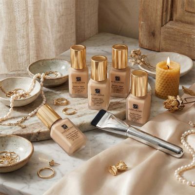 EsteeLauder雅詩蘭黛 ESTEE LAUDER 雅詩蘭黛 粉持久完美持妝粉底7mlX5[超越正貨容量35ml]送粉底刷-多色可選(#36/#17)