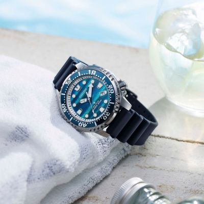 CITIZEN 星辰 PROMASTER 台灣限量 海洋潛水 光動能手錶 禮物 BN0167-09W