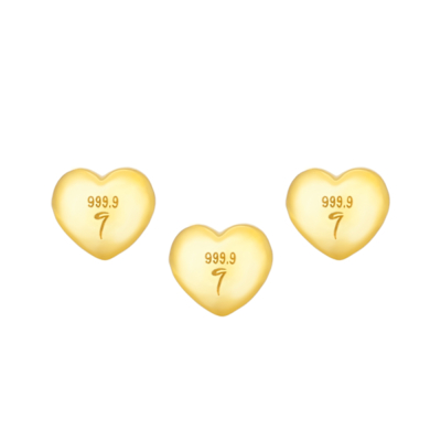 【Just Gold 鎮金店】9999黃金小金豆 1g 三入組-任選(網路限定)