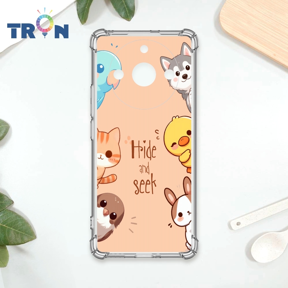 TRON REALME 11 PRO 小動物玩躲貓 四角防摔 軟殼 手機殼