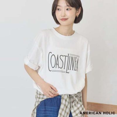 〈AMERICAN HOLIC〉COASTLINEA標誌印花T恤