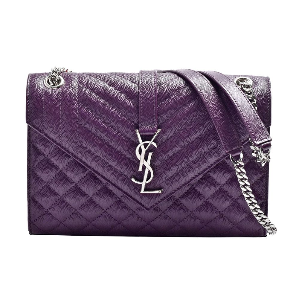 YSL シルバー 紫クロコダイル風 パーティーバッグ SAINT LAURENT/サンローラン_women通販 | ル・サンカセット